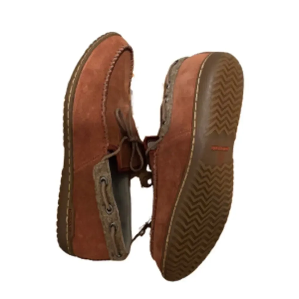 Patagonia Maui Mocs Red Leather Slip On Loafers Women's 8 Rare Discontinued - Picture 7 of 11